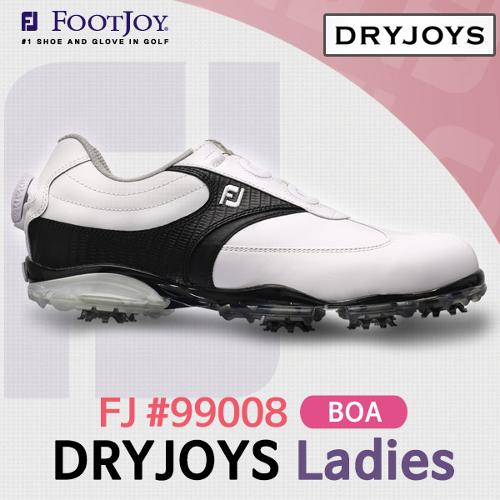 골프쇼핑은 골핑에서 | 풋조이 FJ 17 99008 DRYJOYS BOA 여성 골프화[WHITE/BLACK]