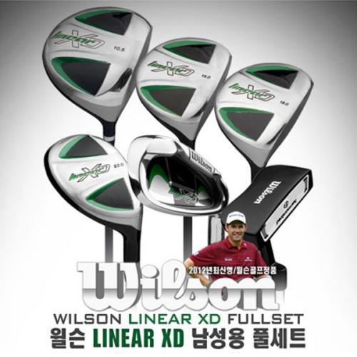 골프쇼핑은 골핑에서 [윌슨 정품] WILSON LINEAR XD 아시안스펙 남성용 풀세트+캐디백포함 (그라파이트/스틸)