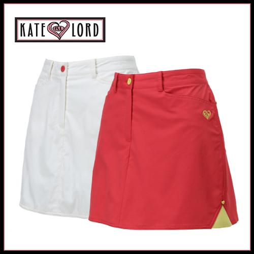 골프쇼핑은 골핑에서 케이트로드 KATE LORD 여성 하트 자수로고 스판소재 골프큐롯 치마/스커트 KL132CT01
