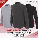 [NORTH GATE] 노스게이트 기모 반목 라운드 티셔츠 Model No_CB1821