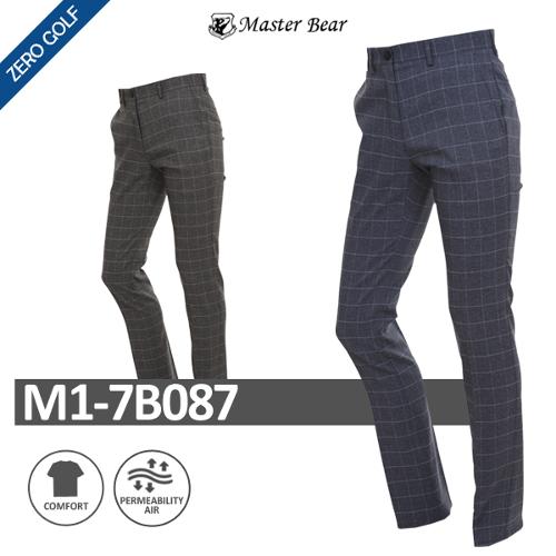 [MASTER BEAR] 마스터베어 사각체크 남성 골프팬츠 Model No_M1-7B087