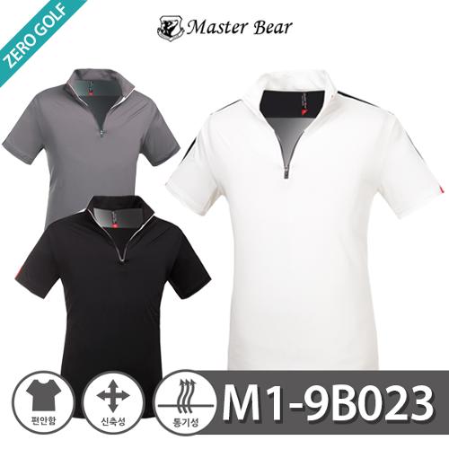[MASTER BEAR] 마스터베어 스판 하프집업 반팔티셔츠 Model No_M1-9B023