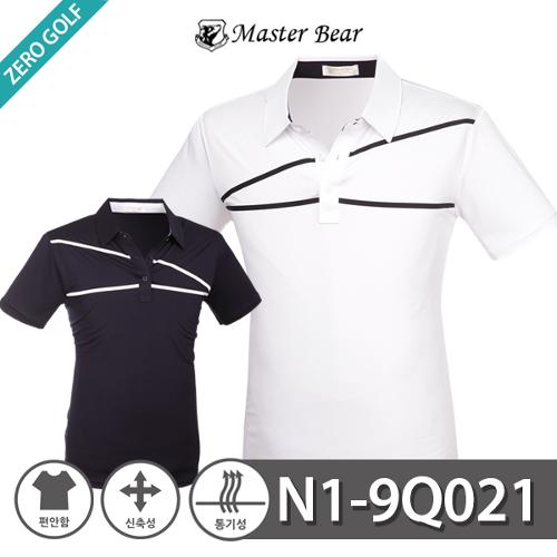 [MASTER BEAR] 마스터베어 라인 스판 카라 반팔티셔츠 Model No_N1-9Q021