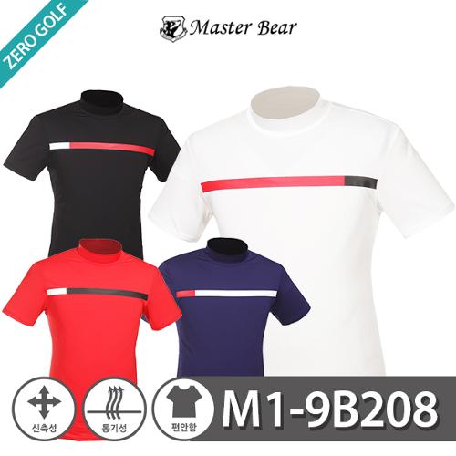 [MASTER BEAR] 마스터베어 스판 배색 반폴라 반팔티셔츠 Model No_M1-9B208