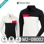 [MASTER BEAR] 마스터베어 어깨배색 스판 카라티셔츠 Model No_M2-0B002