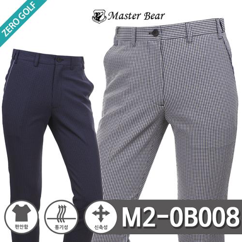 [MASTER BEAR] 마스터베어 고방체크 패턴 숨김밴딩 팬츠 Model No_M2-0B008
