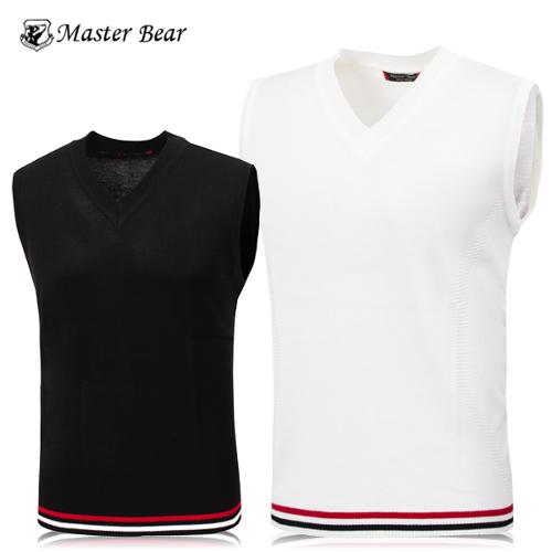 [MASTER BEAR] 마스터베어 이선라인 브이넥 니트조끼 Model No_M2-0B020