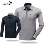 [MCKINLY] 맥킨리 나염 스판 카라 긴팔티셔츠  Model No_E2-0M091