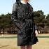 여성 골프우의 방수 바람막이 비옷 레인코트 트렌치코트 블랙