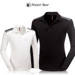 [MASTER BEAR] 마스터베어 숄더 라인 스판 카라 긴팔 티셔츠 Model No_M2-0B033