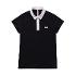 화이트볼 여성 심플 카라 반팔 골프 티셔츠 블랙