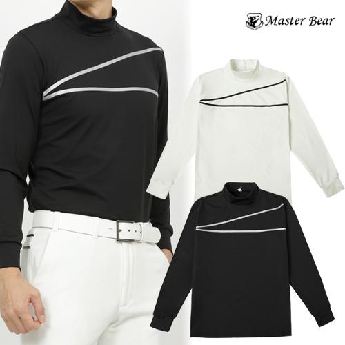 [MASTER BEAR] 마스터베어 남성용 기모 사선라인 터틀넥 긴팔티셔츠 Model No_N2-1Q002