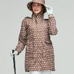 선덜랜드 여성 헥사곤 패턴 심실링 소매탈부착 레인코트/사파리비옷(후드삽입형) - 16812RC21