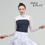 홀릭앤플레이 여성 UV 블럭킹 긴팔티셔츠 HC2WTS012GN