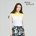 홀릭앤플레이 여성 UV 블럭킹 긴팔티셔츠 HC2WTS012WH