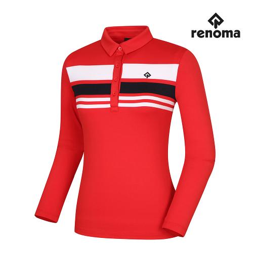 [레노마골프]여성 컬러 블록 카라 티셔츠 RWTYI7110-500