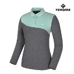 [레노마골프][FW] 여성 컬러 카라 긴팔 티셔츠 RWTYJ7107-193