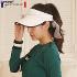 까스텔바작 여성 골프 레터링 리본 썬바이저 보석 썬캡 모자