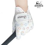 브렌스 하트B 디자인 실리콘 여성 양손 골프장갑