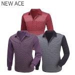 [NEW ACE] 뉴에이스 포인트 상하방향 패턴 긴팔 카라 티셔츠 Model No_N2-2Q008