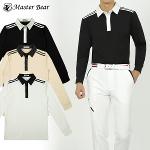 [MASTER BEAR] 마스터베어 어깨배색 카라 스판 긴팔 티셔츠 Model No_N2-2Q011