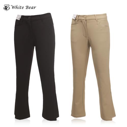 [WHITE BEAR] 화이트베어 여성 언발컷팅 기모 골프팬츠 Model No_M2-2B022