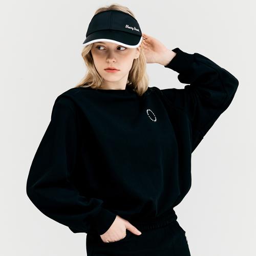 [헨리스튜어트] 골프 여성용 오버숄더 티셔츠 블랙