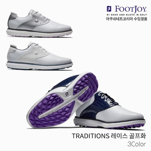 [골핑단독특가] 풋조이 트레디션스 레이스 스파이크 여성 골프화 2023년