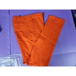 캘러웨이 바지 팬츠 슬림핏 오렌지색상 32인치 면바지 골프웨어