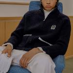 카렘 MAN WOOL CASHMERE WARM UP CARDIGAN - NAVY