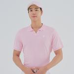 [레노마골프]남성 세로조직감 요꼬에리형 반팔 스웨터 RMSPM2201-411