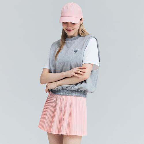 [어베이브] 골프 테니스 여성용 파스텔 플리츠 스커트 핑크