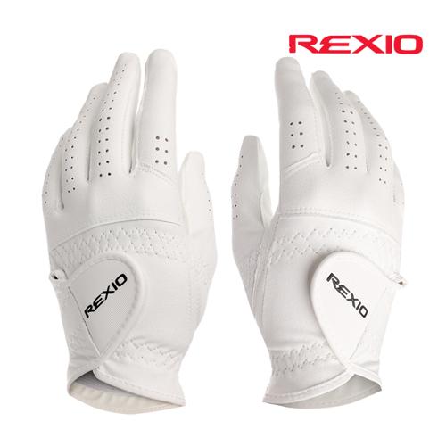 [24년형]REXIO 렉시오 쓰리밴드 비거리UP 기능성 여성용 양손 골프장갑-1SET