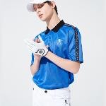 [마크앤로나TL] 남성용 카모 자카드 반팔 폴로 티셔츠 블루 LP2WX73M