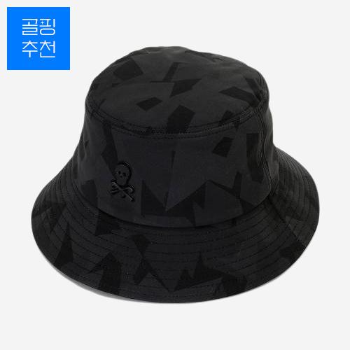 [마크앤로나TL] 남/여 zig-zag 카모 버킷햇 블랙 LP2WY73U