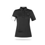 럭스골프 GQ3M612W 여성 슬리브 배색 반팔 골프셔츠