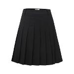 카렘 WOMAN FIELD MIDDLE PLEATS SKIRTS - BLACK