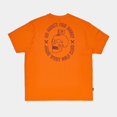제이미웨스트 지미 서클 등판 프린트 티셔츠 (오렌지)