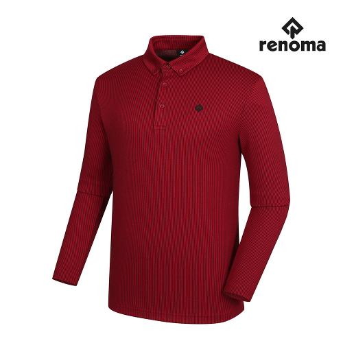 [레노마골프]남성 세로스트라이프 카라 티셔츠 RMTYJ4131-501