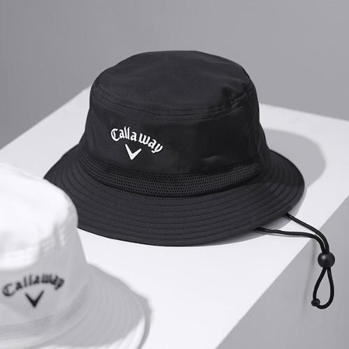 [모자 판매1위] 캘러웨이 프리미엄 펀칭 포인트 러버 로고 버킷햇