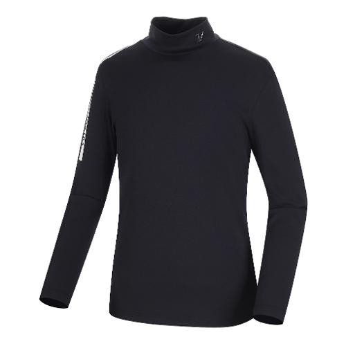 [볼빅골프웨어] 남성 골프 에센셜 반터틀 티셔츠 VMTSM991_BK