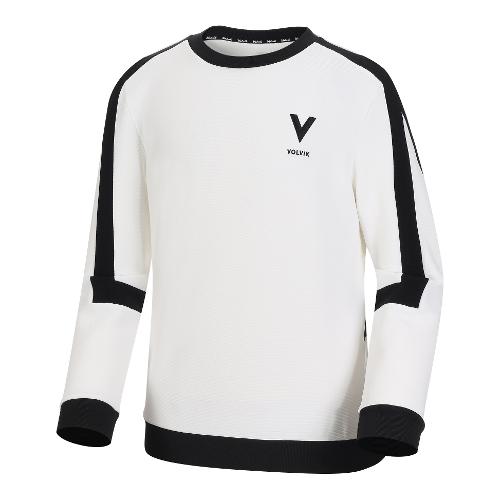 [볼빅골프웨어] 남성 골프 LAB 라인배색 라운드 티셔츠 VMTSM973_OW