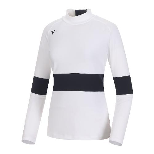 [볼빅골프웨어] 여성 골프 에센셜 반터틀 티셔츠 VLTSM991_OW
