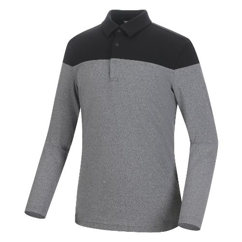 [볼빅골프웨어] 남성 골프 에센셜 컬러블럭 카라 티셔츠 VMTSM993_MG