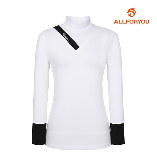 [올포유] 여성 하이넥 레이어 티셔츠 AWTHJ7141-100