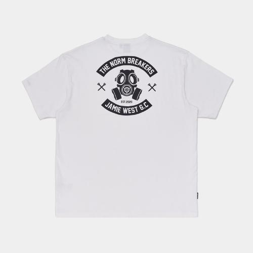 제이미웨스트 스캇 프린트 티셔츠 (화이트)