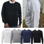 타이틀리스트 남성 골프 긴팔 크루넥 라운드 니트 스웨터 티셔츠 TWMP2270