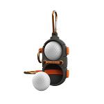럭스골프 IDMK02 원터치링 특허 수류탄 골프볼주머니 2구 볼케이스