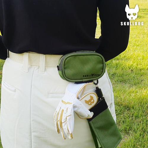 골프 폴 볼주머니 3구 골프공 파우치 케이스 벨트형 허리 가방 장갑 찍찍이 일체형