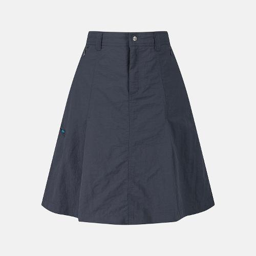 [썬러브] Nylon Zip Skirt Charcoal